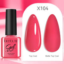LILYCUTE 7ML Red Color Series Nail Gel DIY Nail Art Semi Permanent UV Gel Polish Long Lasting Design Manicure Supplies