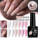 LILYCUTE 7ML Nude Pink Quick Extension Gel Nail Polish Milky Clear Sturcture Hard Enhanced Construction Gel Nail Art Manicure