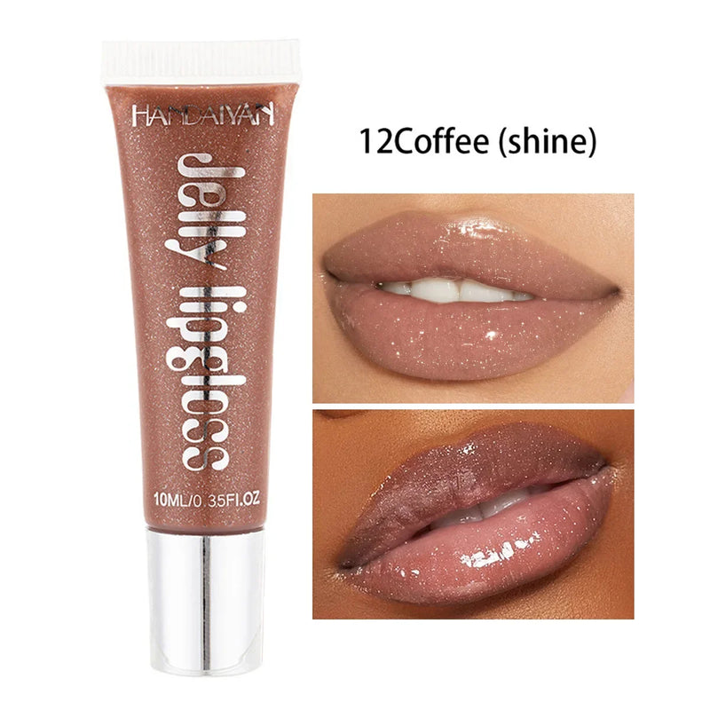 Jelly Lip Gloss Moisturising Lipstick Sexy Lip Oil Plumping Non-Sticky Long Lasting Repairing Primer Lip Balm Care Cosmetics