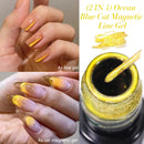 LILYCUTE 5ML Blue Tears Cat Liner Gel Polish Super Bright Sparkling French Line Semi Permanent Nail Painting Soak Off UV Gel