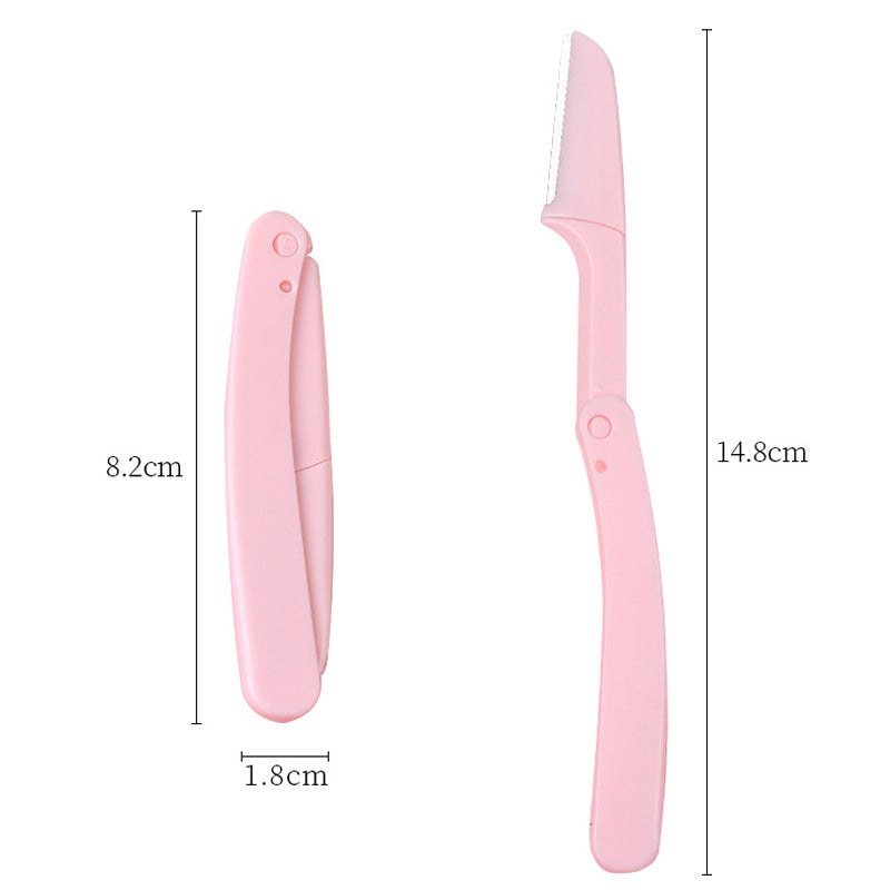 Karsyngirl 3pcs Fold Eyebrow Trimmer Scissors Hair Remover Eyebrow Comb Razor Eyebrow Clip Makeup Tools Face Razor for Women