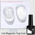 LILYCUTE 7ml Laser Glitter Rainbow Cat Magnetic Gel Nail Polish Sparkling Effect 9D Colorful Semi Permanent Soak Off Nail Art