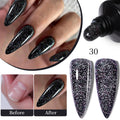 LILYCUTE 1Pc Quick Extension Gel Nail Nude Pink Glitter Building Acrylic Semi Permanent Soak Off UV LED Polish Nail Art Varnish