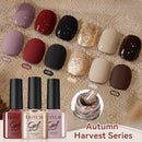 LILYCUTE 7ml Autumn Harvest Gel Nail Polish Red Brown Winter Series All For Manicure Semi Permanent Soak Off UV LED DIY Nail Art