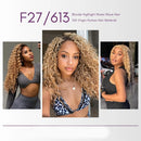 Water Wave P27/613 Ash Blonde Human Hair Bundles 12A Highlight  Honey Blonde Hair Bundles Double Weft Weave 1/3/4pcs Bundles