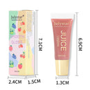 Glitter Plumping Lip Gloss Jelly Strawberry Moisturizer Fruit Lip Oil Transparent Fullness Lip Tint Gel Soft Tube Makeup LipCare