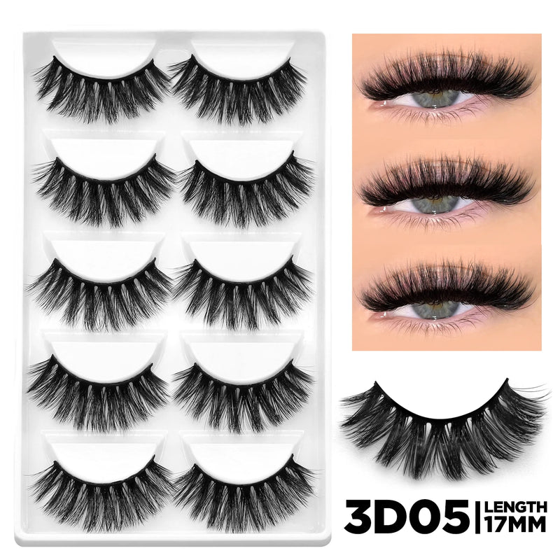 Eyelashes 3D Mink Lashes Natural Eyelashes Clear eyelash stem False Eyelashes Cat Eye Lashes Eyelash Extension Effect