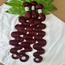 #99j Red Wine Dark Burgundy Body Wave Human Hair 1/2/3/4 Bundles 10-30 Inch 20A Brazilian Virgin Remy Human Hair Soft and Shiny