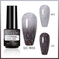 LILYCUTE 7ml Thermal Gel Nail Polish 2/3 Layers Temperature Changing UV Gel Semi Permanent Soak Off UV Nail Art Gel Varnish
