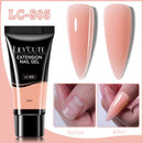 LILYCUTE 1Pc Quick Extension Gel Nail Nude Pink Glitter Building Acrylic Semi Permanent Soak Off UV LED Polish Nail Art Varnish