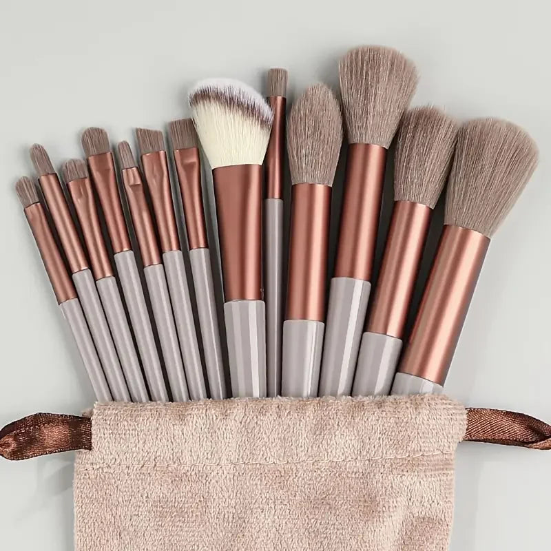 NEW13PCS Makeup Brush Set Eye Shadow Highlighter Concealer Brush Blush Loose Powder Brush Blending Soft Fluffy Women Beauty Tool