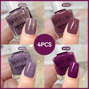 LILYCUTE 7ml 4/6/8/12Pcs Water-Based Nail Polish Set Quick Drying No Need of Lamp Glitter Nail Art Varnish For Nails Manicure