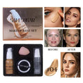 Makeup Primer Milk Set, Makeup Powder, Sponge Puff Four - Piece Set, Durable, Easy Makeup, Makeup Set Christmas Gift