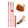 Nail Art Pen Special Nail Art Set 3 Pink Wooden Rod Nail Art Crystal Pen Set Nail Brush Nail Care Tools Manicure Tools