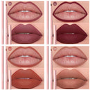 6pcs Lip Liner Pen Set Long-Lasting, Waterproof Sweatproof, Easy Coloring Non-fading Color Rendering Lip Gloss Set Beauty Makeup