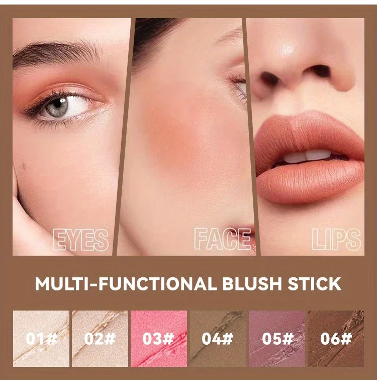 Cream Contour Sticks,Shades with Highlighter & Bronzer & Blush, Non-greasy and Water-resistant Face Contouring Pen