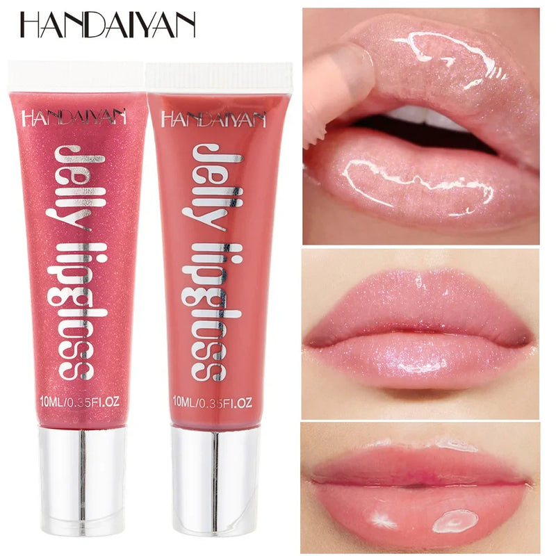 Jelly Lip Gloss Moisturising Lipstick Sexy Lip Oil Plumping Non-Sticky Long Lasting Repairing Primer Lip Balm Care Cosmetics