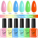 LILYCUTE 7ML Nail Gel Summer Color Series Nail Gel Polish Semi Permanent Soak Off LED UV Gel Nail Art Design Manicure Varnish