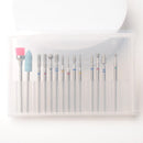 14pcs/set Nail Drill Machine Bit Nail Gel Removal Polishing Tools Pedicure Manicure Rotary Grinding  Buffer Polisher