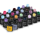 LNWPYH Gel Nail Polish Set Nail Gel Kit 26 Color Semi Permanent UV Led Gel Varnish Soak Off Nail Lacquers Base Coat Top Coat Kit