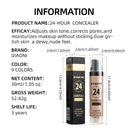 Professional makeup 9-color waterproof moisturizing liquid fully covering concealer 24H durable liquid foundation natural matt