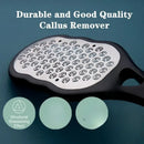 1pc professional stainless steel foot file, with splash-proof design, ergonomic handle and coarse/fine abrasive surface for