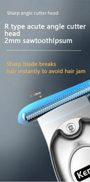 Professional Cutting Kit LCD Display Beard Shaver for Men