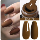 LILYCUTE Dark Grey Matte Color Series Gel Nail Polish Winter Long Lasting Full Coverage Manicure Soak Off Nails Art Gel Varnish
