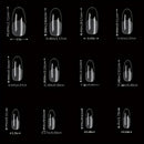 120Pcs Full Cover Press On Nail Tips Stiletto Almond Square Coffin French False Fake Soak Off Gel Nail Extension Tips Capsule