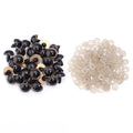 50Pcs/Lot 8-20mm Plastic Eyeball Doll Accessories Black Plush Safety Eyes For DIY Crafts Funny Toy Eyes Animal Gifts Decoration