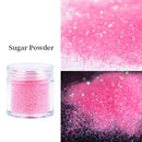 6 Colors Glitter Candy Sugar Sand Loosen Powder Dust Woolen Nail Art Powder 10ml Per Jar