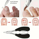 Nail Care Kit for Ingrown & Thick Toenails - Heavy-Duty Clippers Set with Nail File, Cuticle Nippers, and Grooming Tools - Class