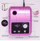 45000RPM Nail Drill Machine Professional Nail Lathe with Large LCD Screen Smart Electric Manicure Polisher Nail Art Tools