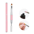New Gel Brush and Clip Two-In-One Design, Nail Brush and Scraper, Special Gel Nail Brush Tool for Artificial Nail Extension and Gel Application