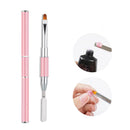 New Gel Brush and Clip Two-In-One Design, Nail Brush and Scraper, Special Gel Nail Brush Tool for Artificial Nail Extension and Gel Application