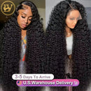 High Density 250% 40 46Inch Deep Wave 13x4 13x6 HD Lace Front Human Hair Wig Loose Water Wave Curly Lace Frontal Wigs Human Hair