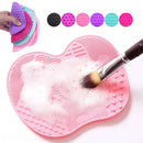 Colorful Brush Cleaner Scrubbe Board Cosmetic Makeup Brush Washing Silicone Gel Cleaning Mat Foundation Makeup Brush Cleaner Pad