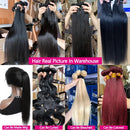 Straight Human Hair Bundles With A Closure Human Hair 24 Inch Transaprent Lace 4x4 5x5 2x6 Hd Lace Closure 3-5 Workdays Delivery