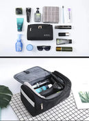 Leather Toiletry Bag for Men Women Dopp Kit Mens Hanging Toiletry Bag Travel Toiletry Bag for Traveling Large Cosmetic Bag for T