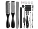 Pedicure Kit 8/10/23 in 1 Stainless Steel Professional Pedicure Tools Set Foot Rasp Peel Callus Dead Skin Remover
