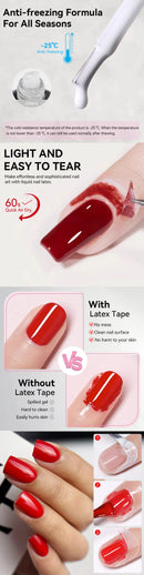 LILYCUTE 8ml Nail Art Peel Off Latex Liquid Tape Glue Protect Nail Polish Varnish Anti-Overflow Latex Skin Care Nail Tools