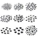 100pcs/200/550pcs Self-adhesive Googly Wiggle Eyes for DIY Scrapbooking Crafts Projects DIY Dolls Accessories Eyes Handmade Toys