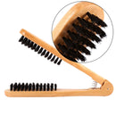 Double Brush Head Hair Comb Professional Hairdressing Tool Wooden Anti-static Straight Hair Comb