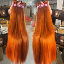 24 26 30 Ginger Orange Real Human Hair Bundles