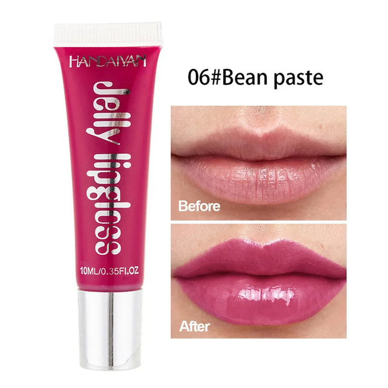 Jelly Lip Gloss Moisturising Lipstick Sexy Lip Oil Plumping Non-Sticky Long Lasting Repairing Primer Lip Balm Care Cosmetics