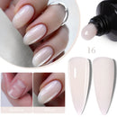 LILYCUTE 15ml Milk White Quick Extension Gel Nail Polish Soak Off UV LED Pink Gel Nail Polish Construction Gel For Fake Nail