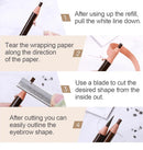 Eyebrow Pencil Microblading Supplies Set Waterproof Eyebrow Tattoo Tint Enhancers With Sharpener Brow 10Pcs Brow Trimmer Blade