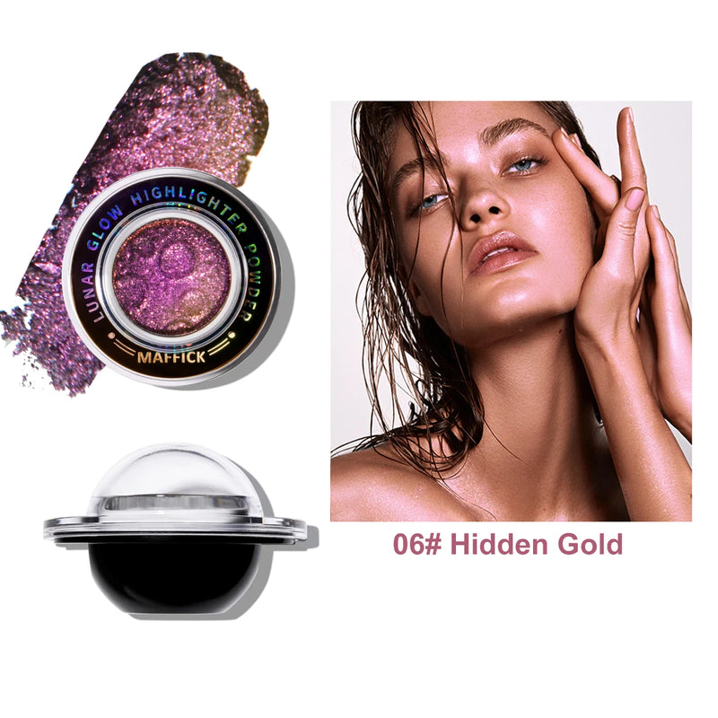 CHARMACY New 5 Multichrome Single Eye Shadow High Pigment Long Lasting Duo Chrome Eyeshadow Glitter Makeup For Eyes