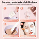 DIY Face Mask Mixing Bowl Set  Silicone Facial Applicator Brush Spatula with Measure Spoon Facial Skin Care Tool Beauty Supplies