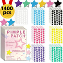 1400pcs Colorful Star Pimple Patch Acne Colorful Invisible Acne Removal Skin Care Stickers Concealer Face Spot Makeup Tools
